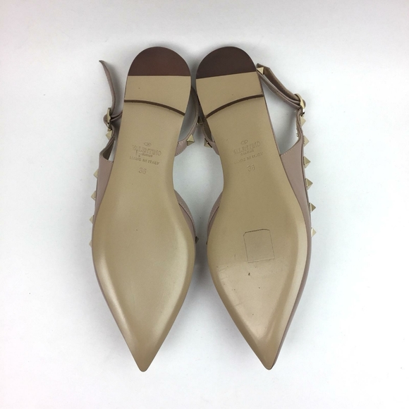 VALENTINO Rockstud Slingback Ballerina Fla… - Picture 10 of 14
